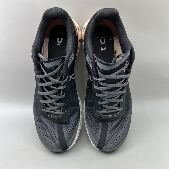 On Cloudflow Running Sneakers Women Size 9.5 Gray Pink Mesh Comfort Low Top Shoe - Picture 5 of 8